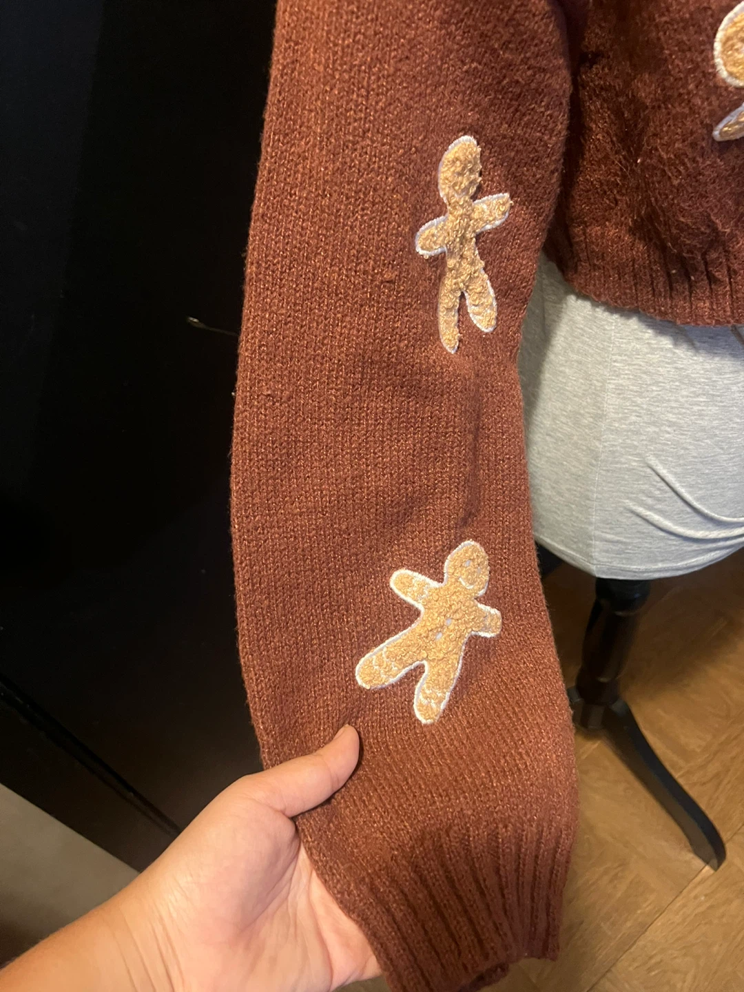 Brown Gingerbread Man Cardigan 🏈 - photo 3