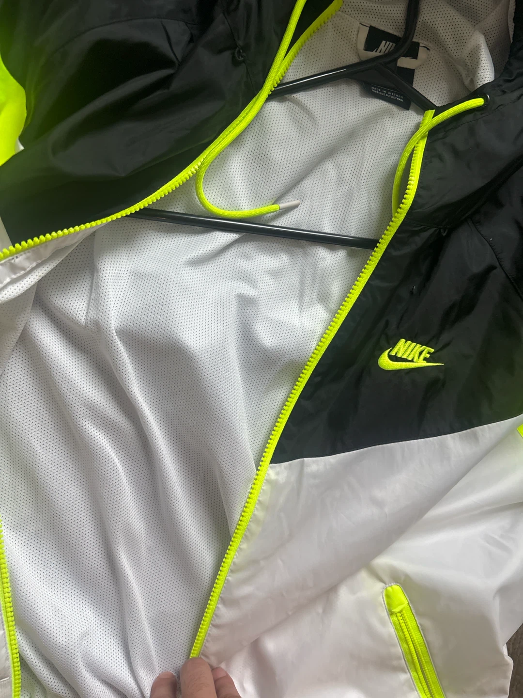 Neon/Slime Greem (Nike Windbreaker Jacket) (Size: M) - photo 5