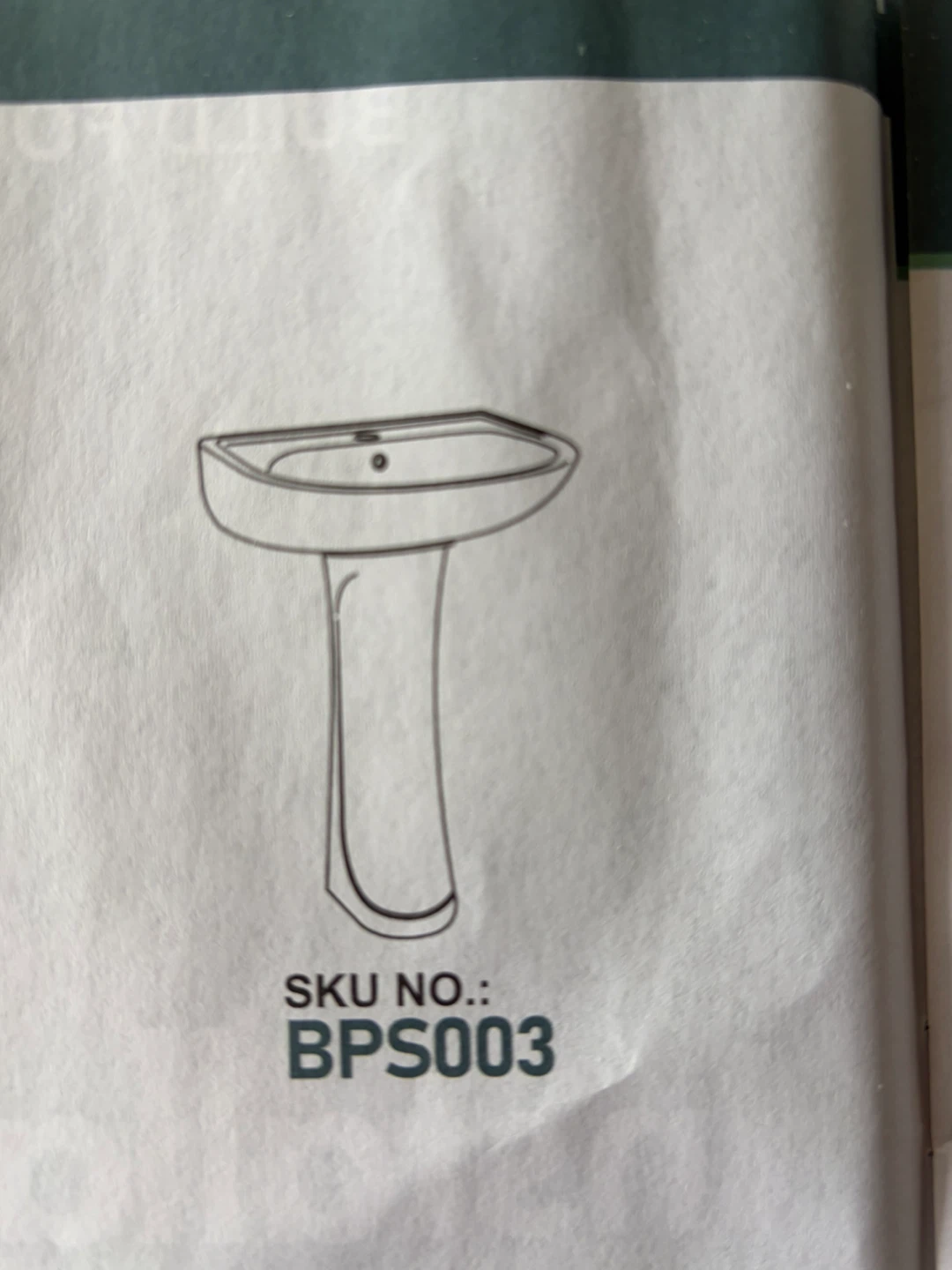 Deluxe Pedestal Sink BPS003 - photo 3