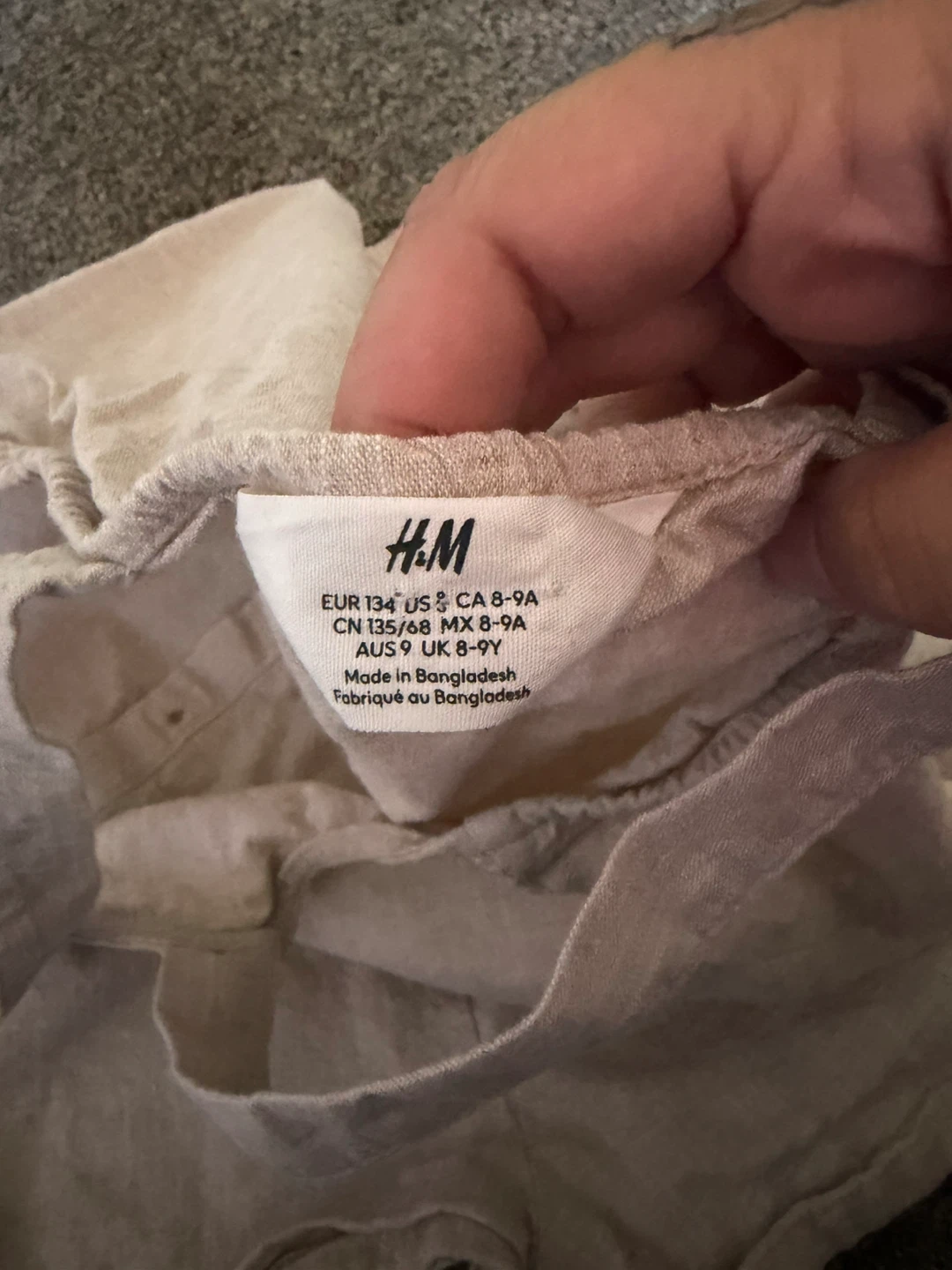 H&M Girls Beige Two-Piece Set Size 8-9A - photo 2