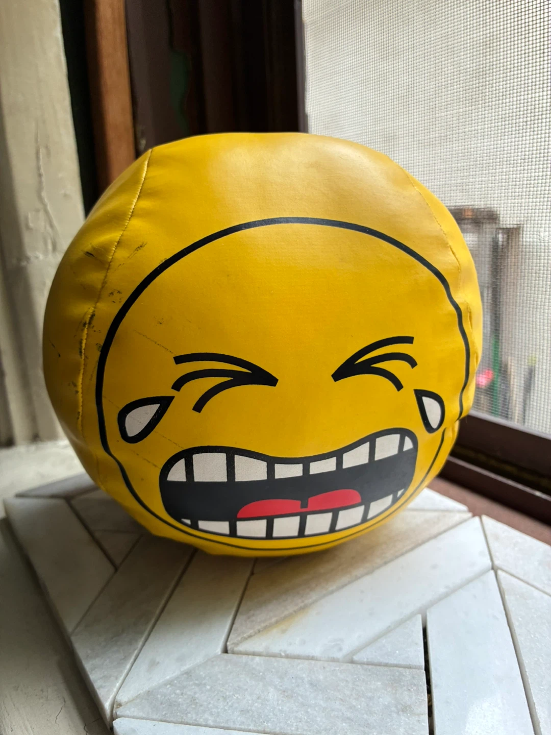 Laughing Crying Emoji Cushion Ball East York cool plushie