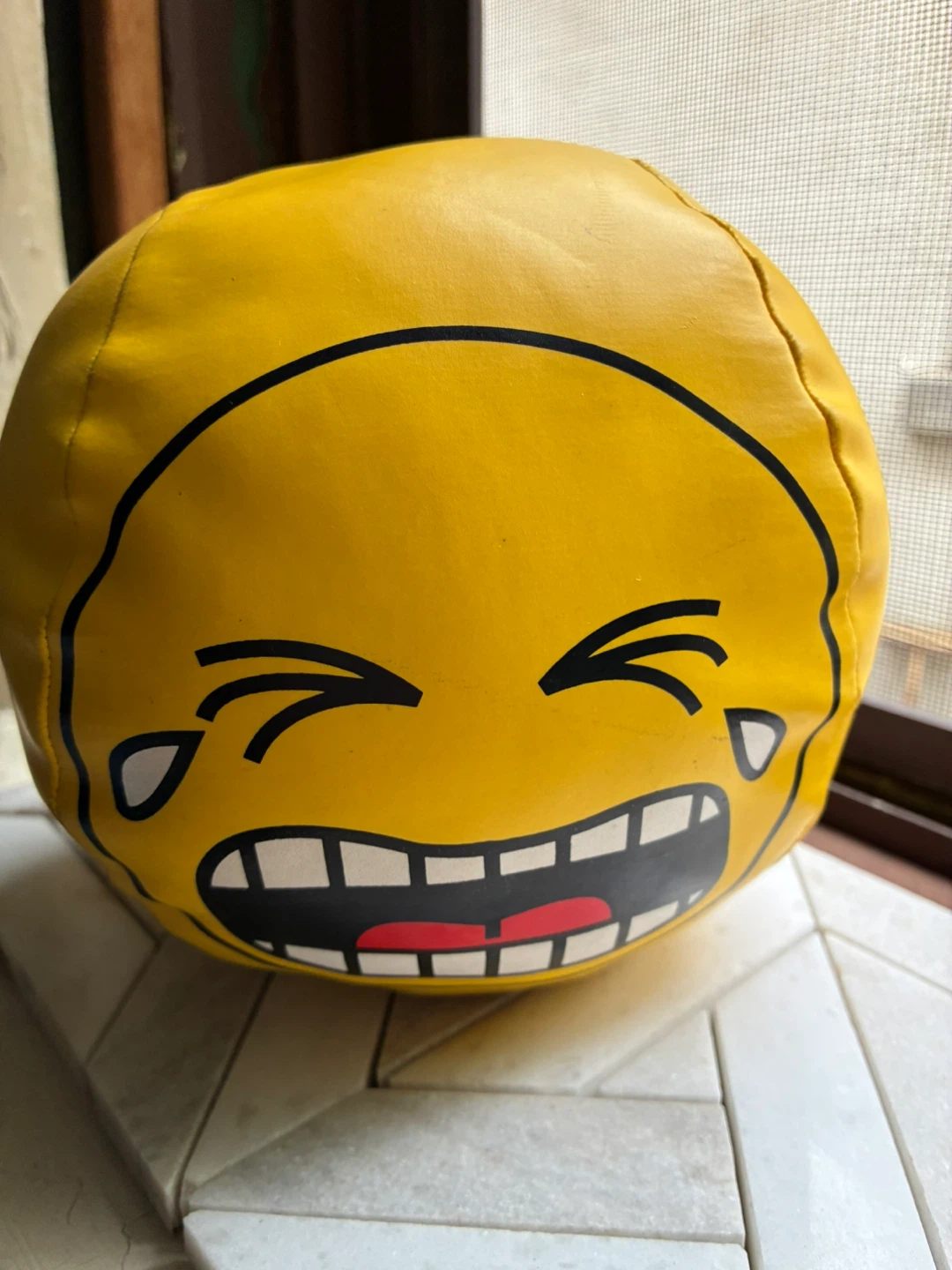 Laughing Crying Emoji Cushion Ball East York cool plushie - photo 3