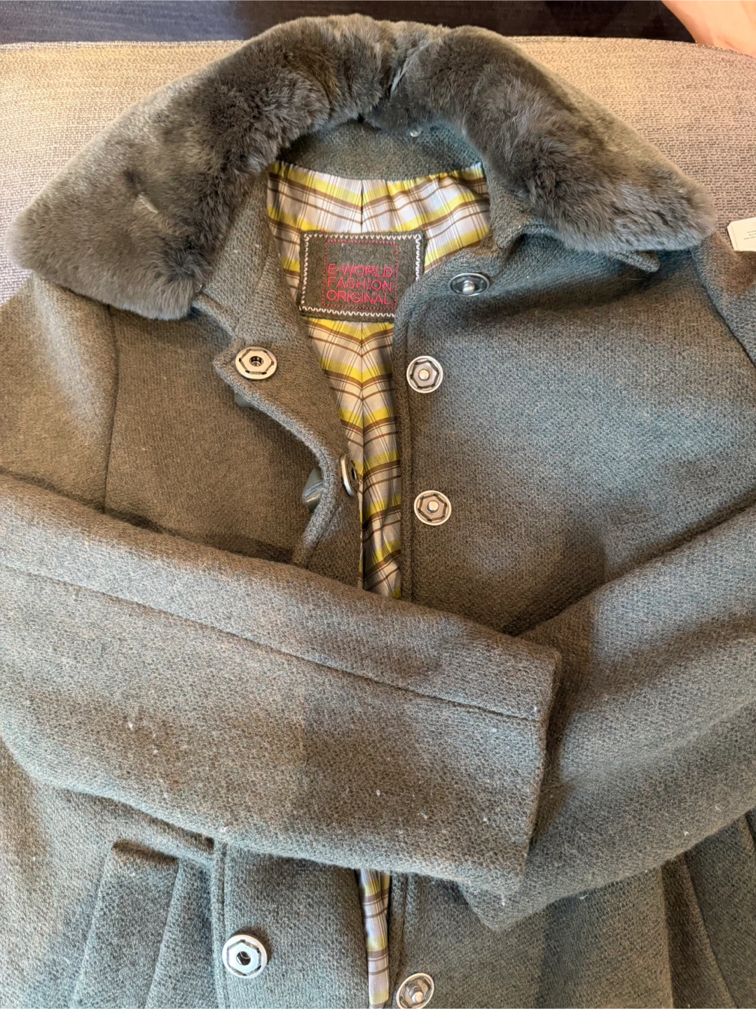 Wool Olive Coat