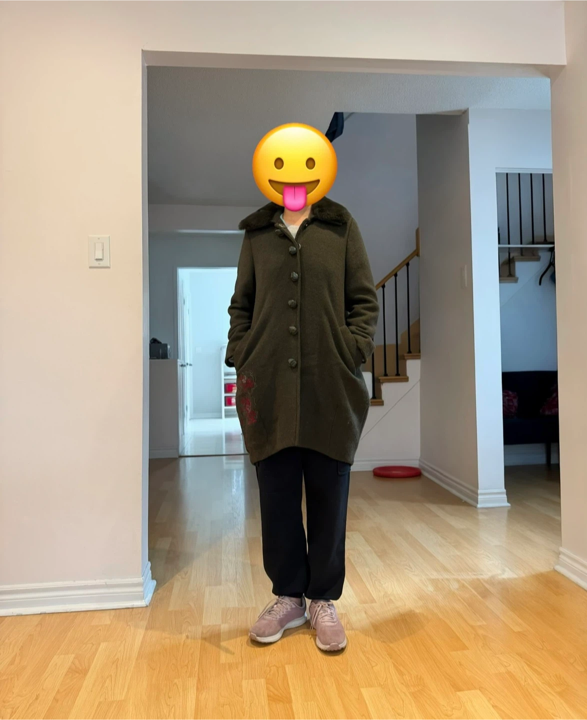 Wool Olive Coat - photo 2