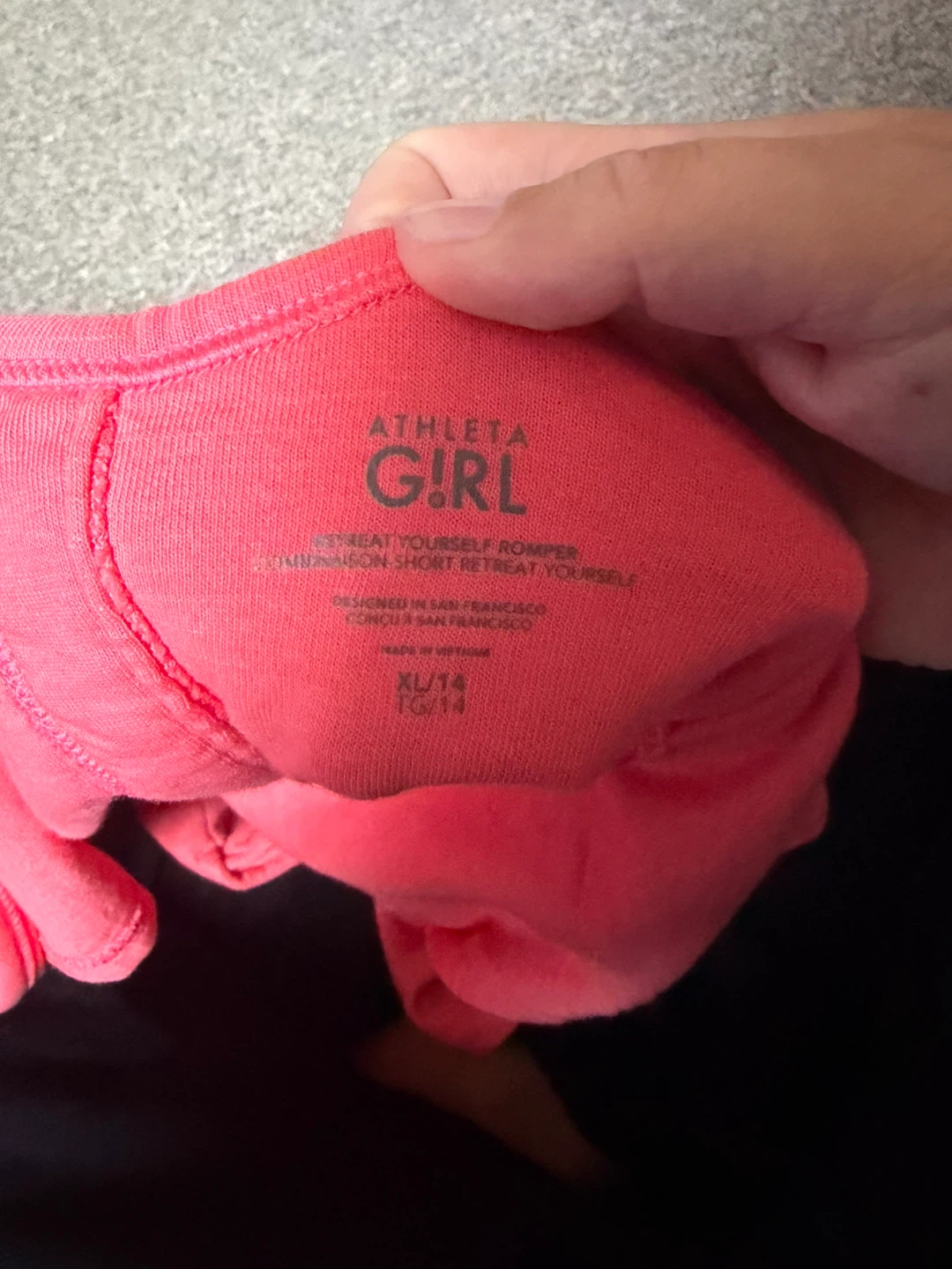 Athleta Girl Retreat Yourself Romper Pink XL/14 - photo 3