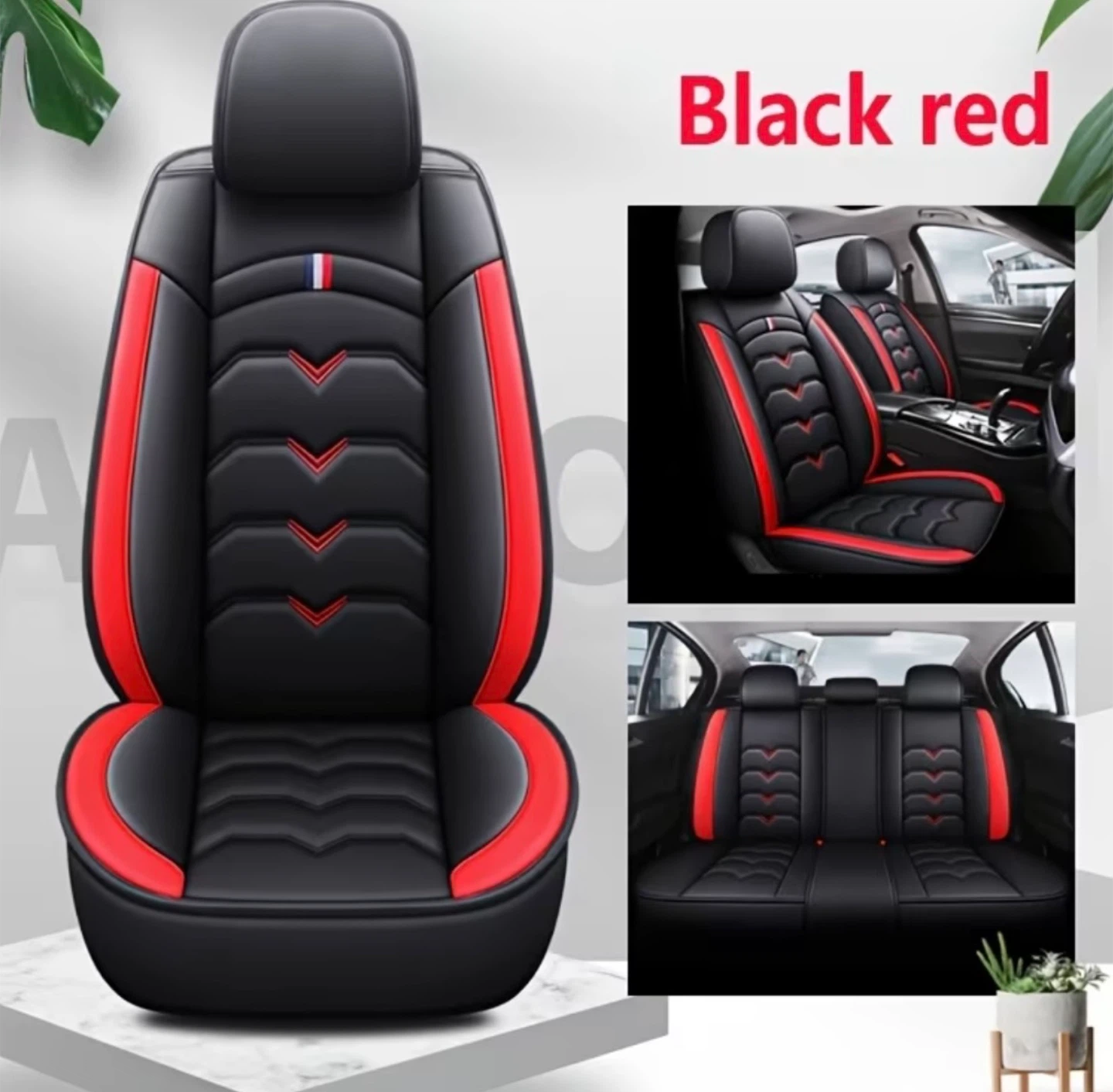 Black and Red Car Seat Covers