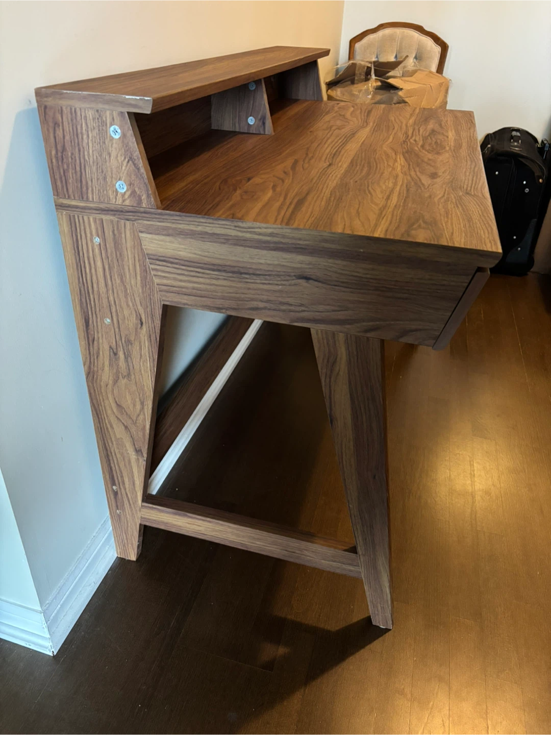 Structure Mid-Century Modern Walnut Finish Desk - photo 4