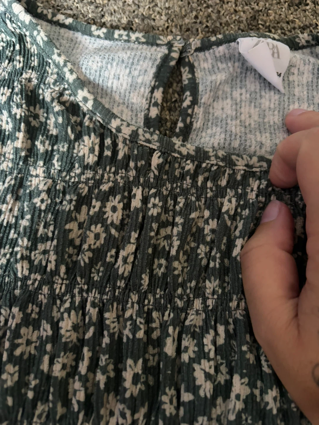 Zara Girls Floral Smocked Dress - photo 3