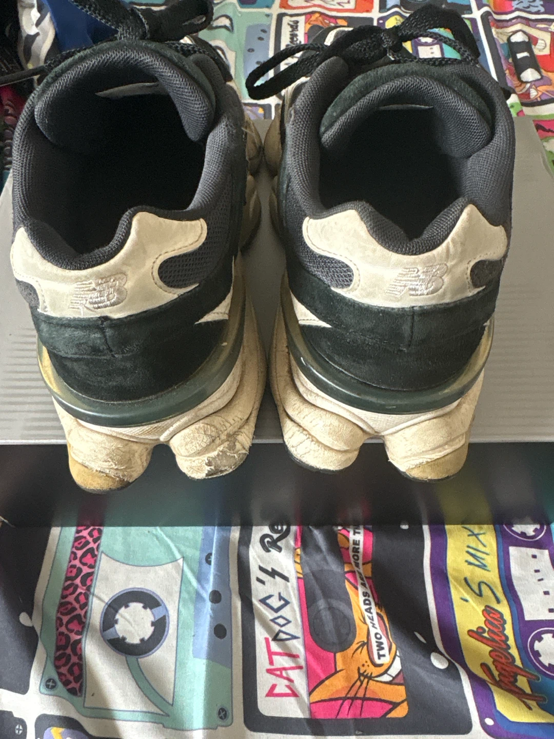 New Balance 9060 Black and White Sneakers - photo 3