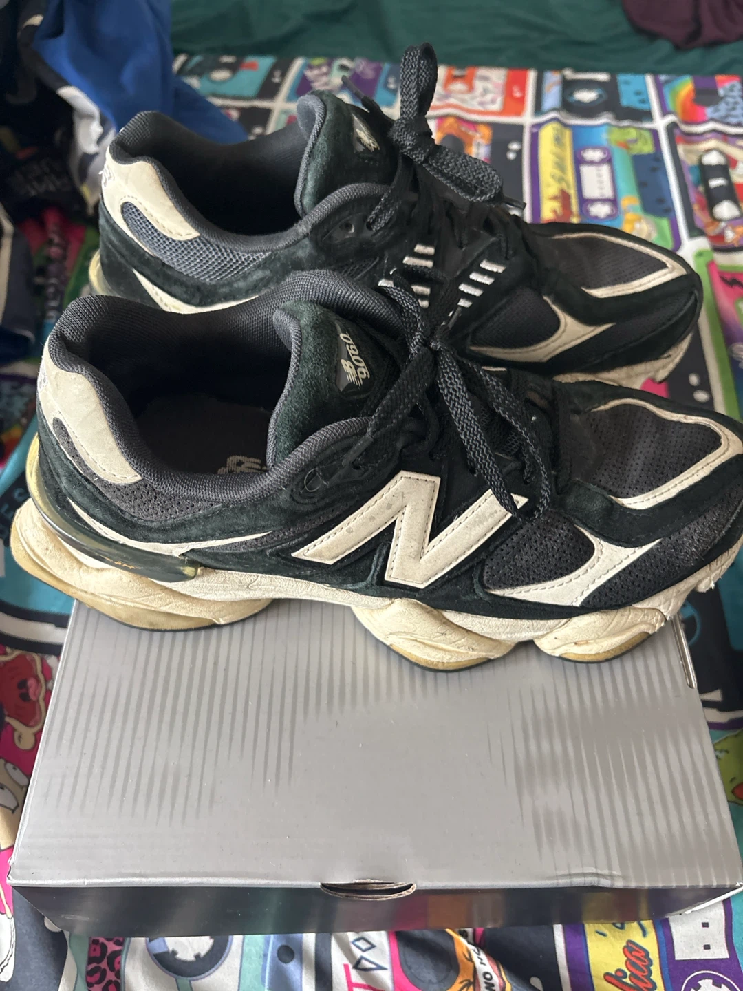 New Balance 9060 Black and White Sneakers - photo 4