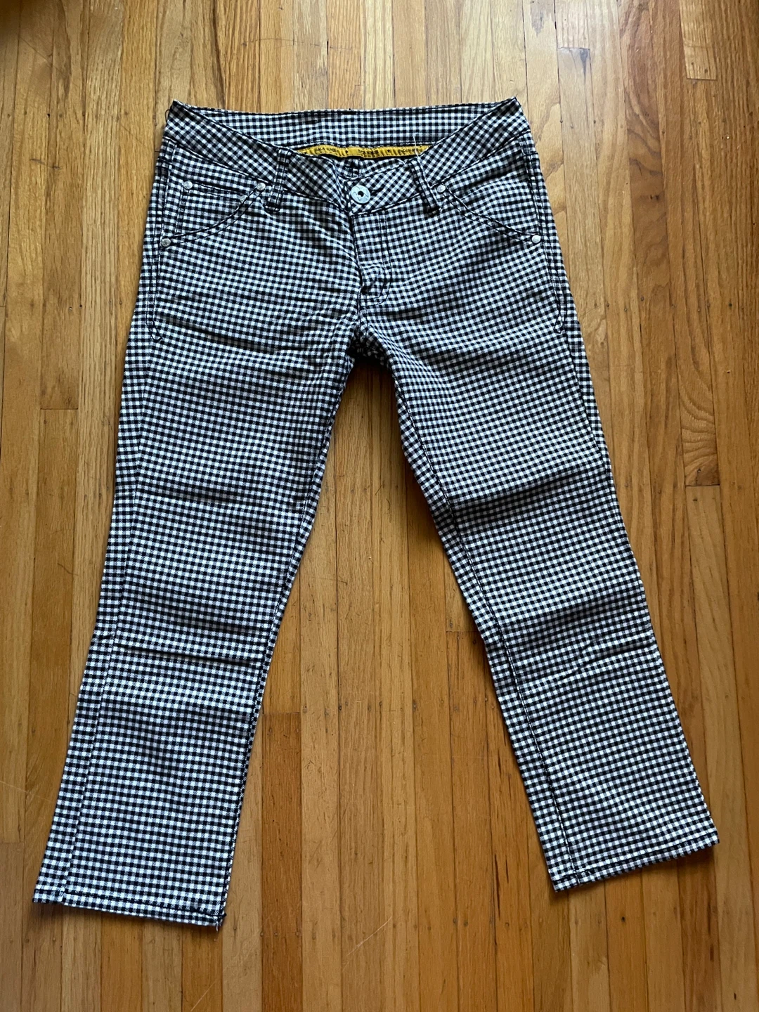 BACK NUMBER Gingham Check Pants