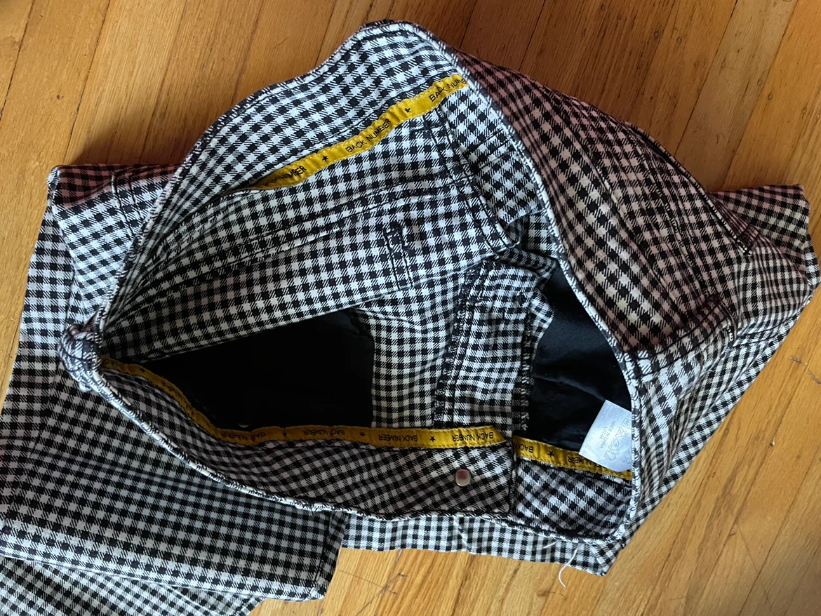 BACK NUMBER Gingham Check Pants - photo 3