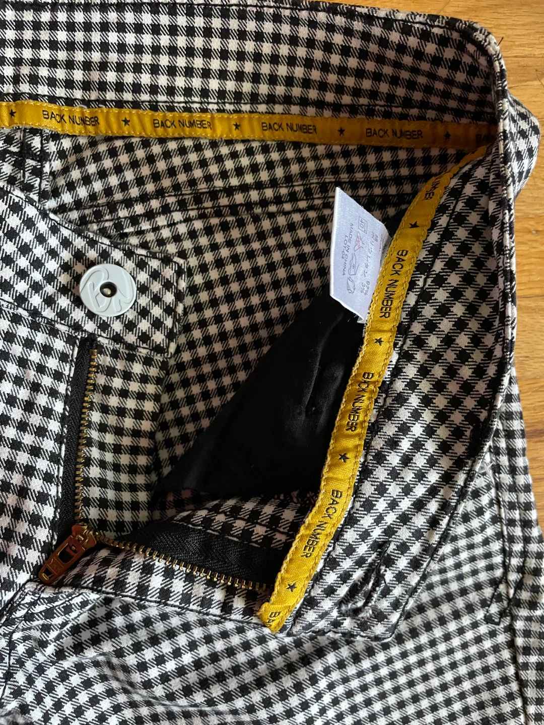 BACK NUMBER Gingham Check Pants - photo 5