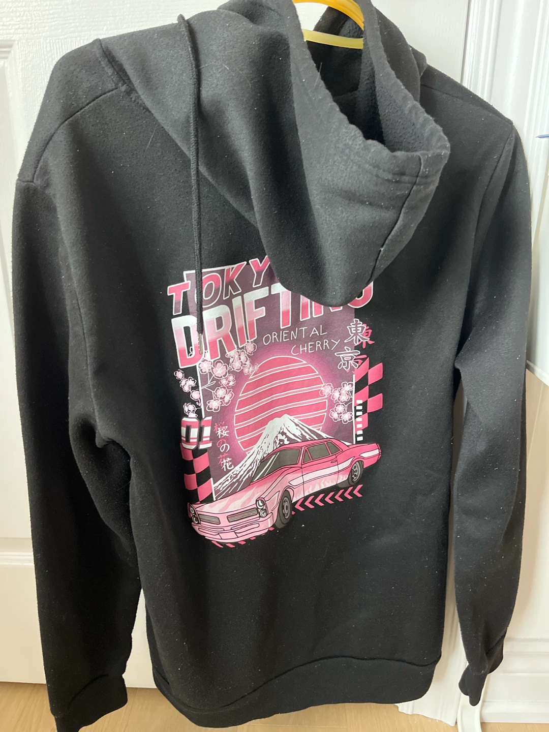 Black Tokyo Drifting Graphic Hoodie🏈