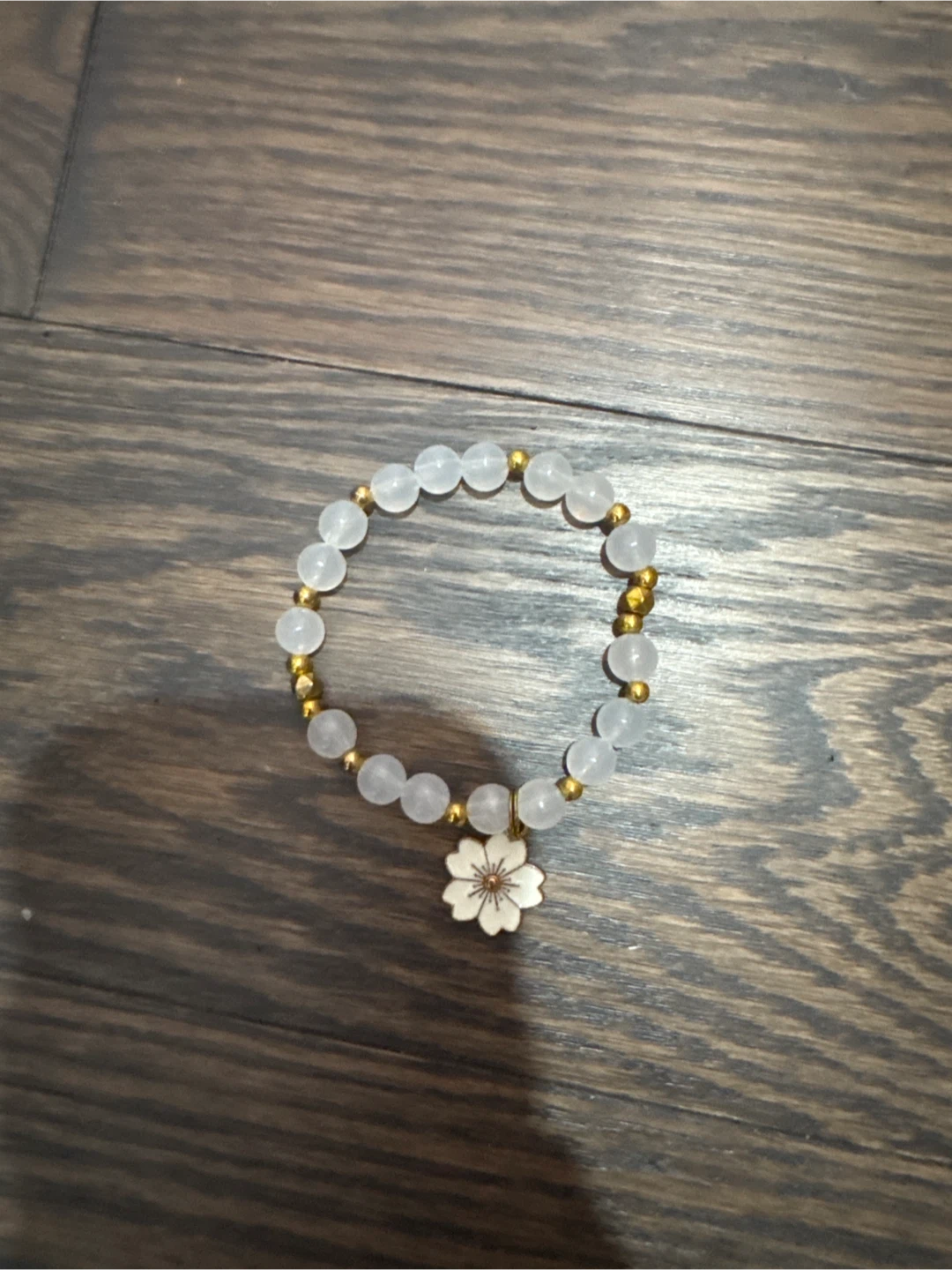 Cherry Blossom Beaded Bracelet