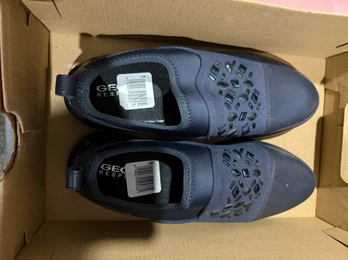 Geox Navy Slip-on Shoes