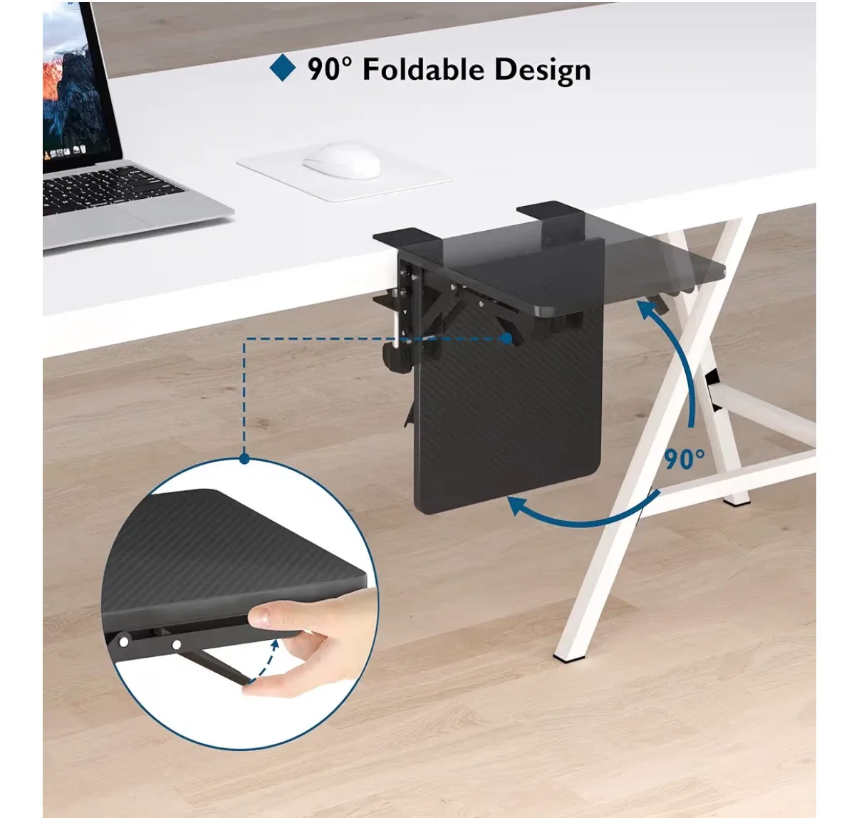 Clamp-On Desk Extension Tray - photo 2