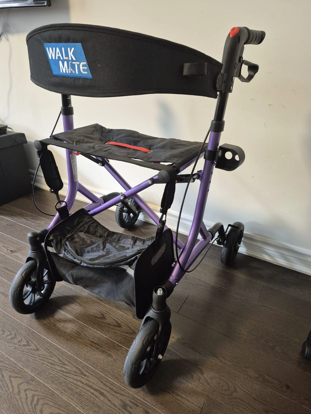 Walk Mate Purple Rolllator Walker