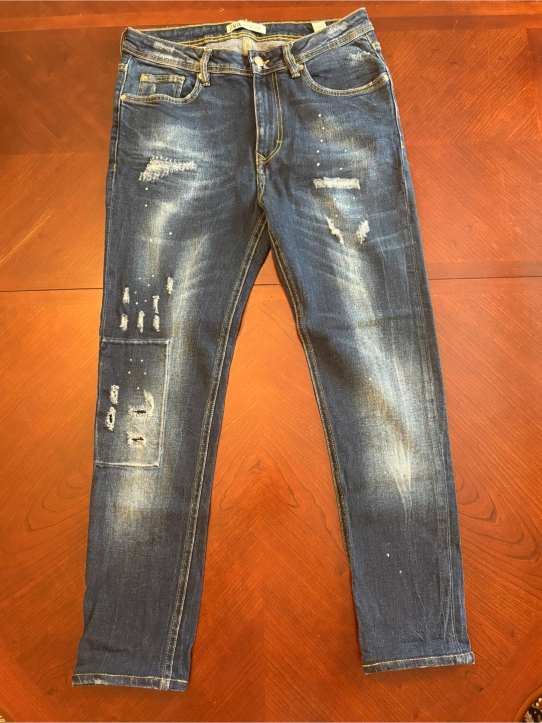 Zara distressed jeans - photo 3