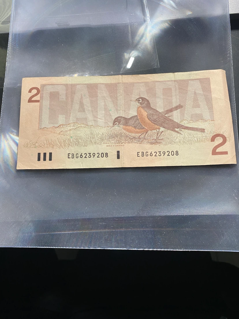 1986 Canadian Two Dollar Banknote - photo 2