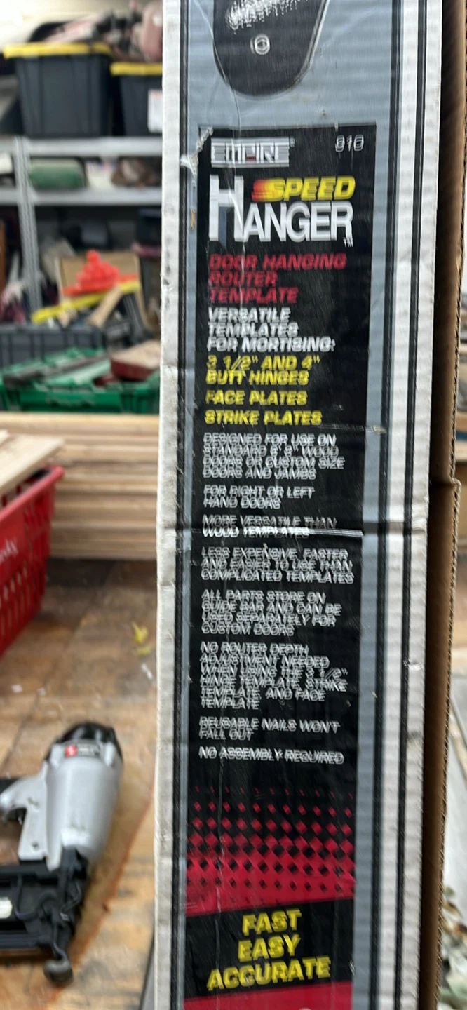 Empire Speed Hanger Door Routing Template - photo 3