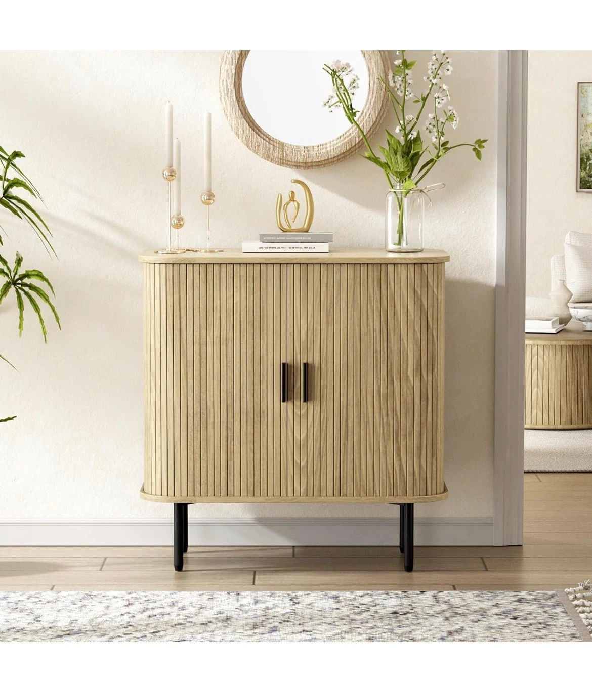Tambour Door Storage Cabinet