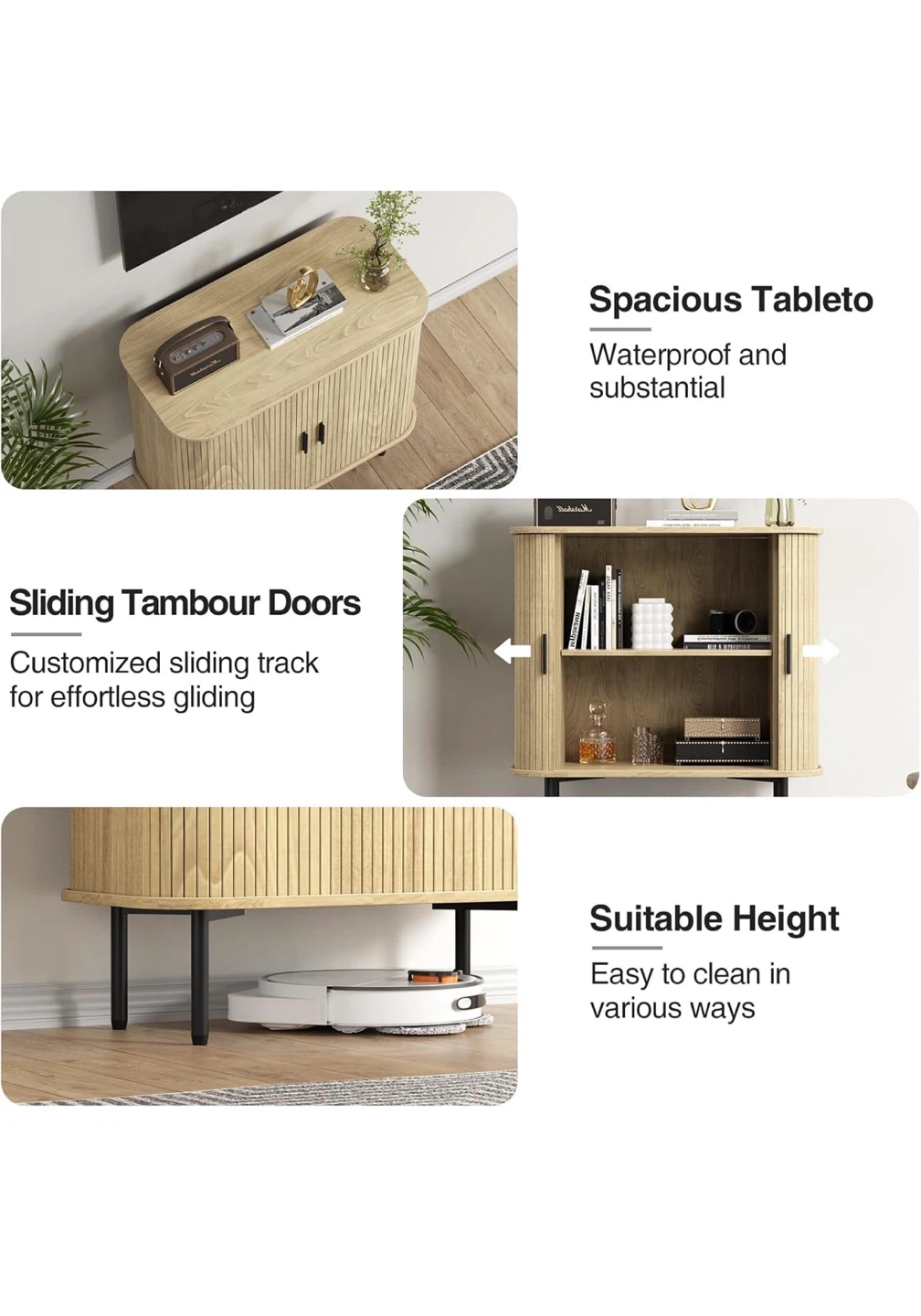 Tambour Door Storage Cabinet - photo 3