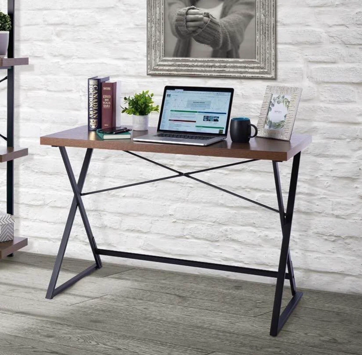 Modern X-Frame Computer Desk Writing Desk