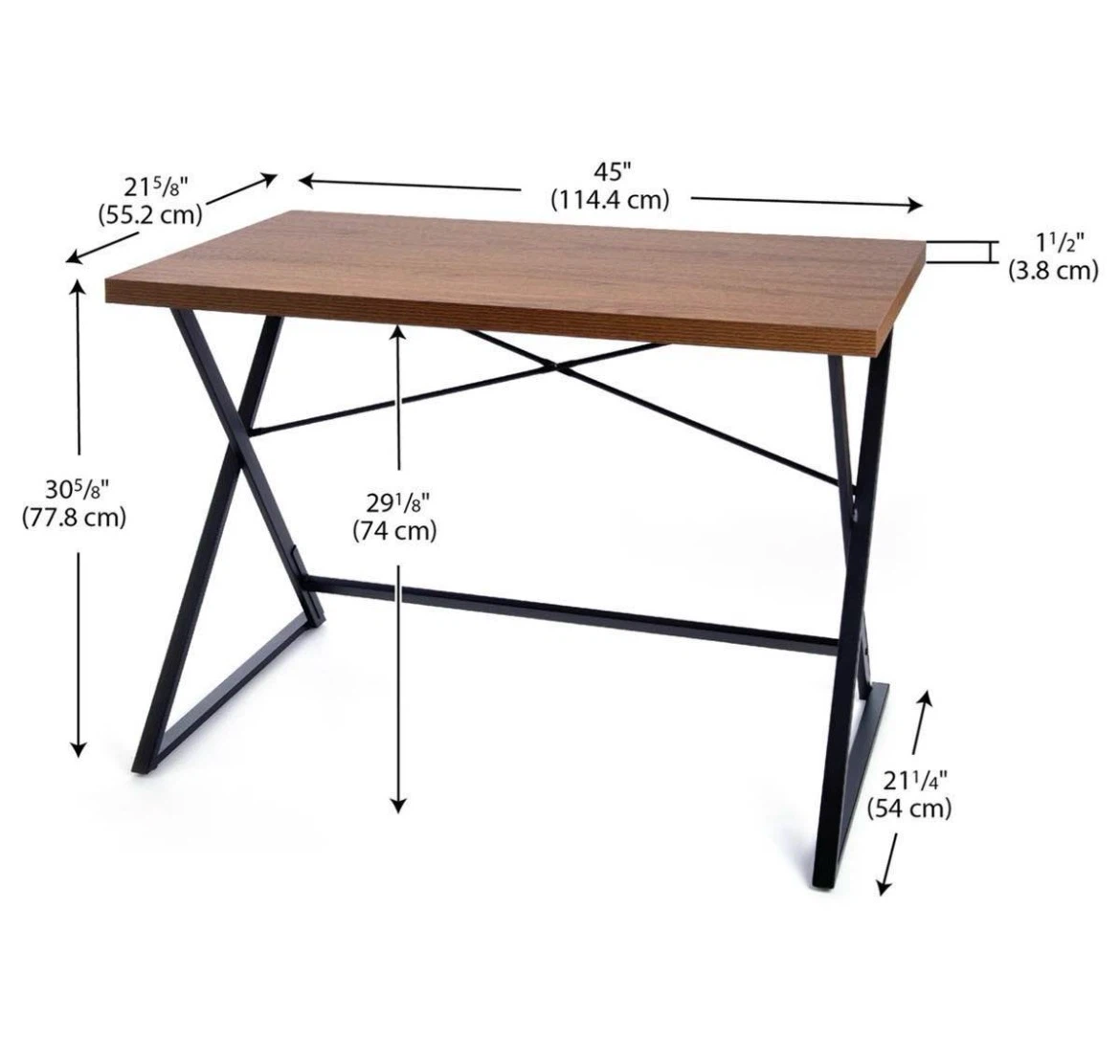 Modern X-Frame Computer Desk Writing Desk - photo 2