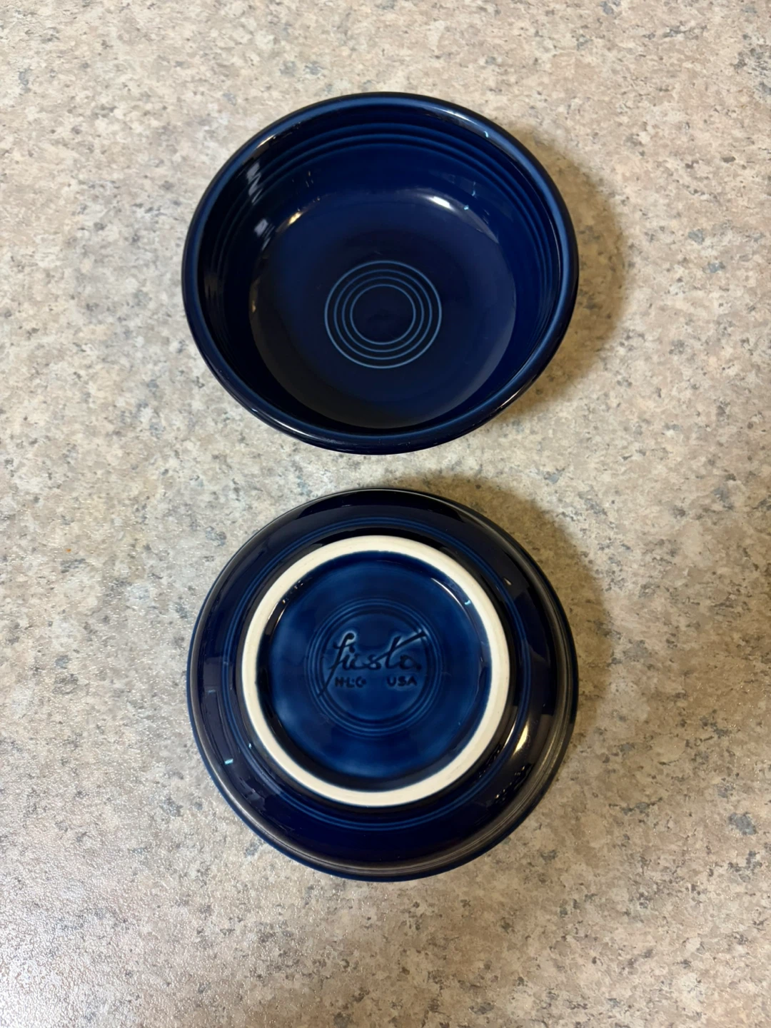Set of 3 Fiesta Cobalt Blue Bowls - photo 3