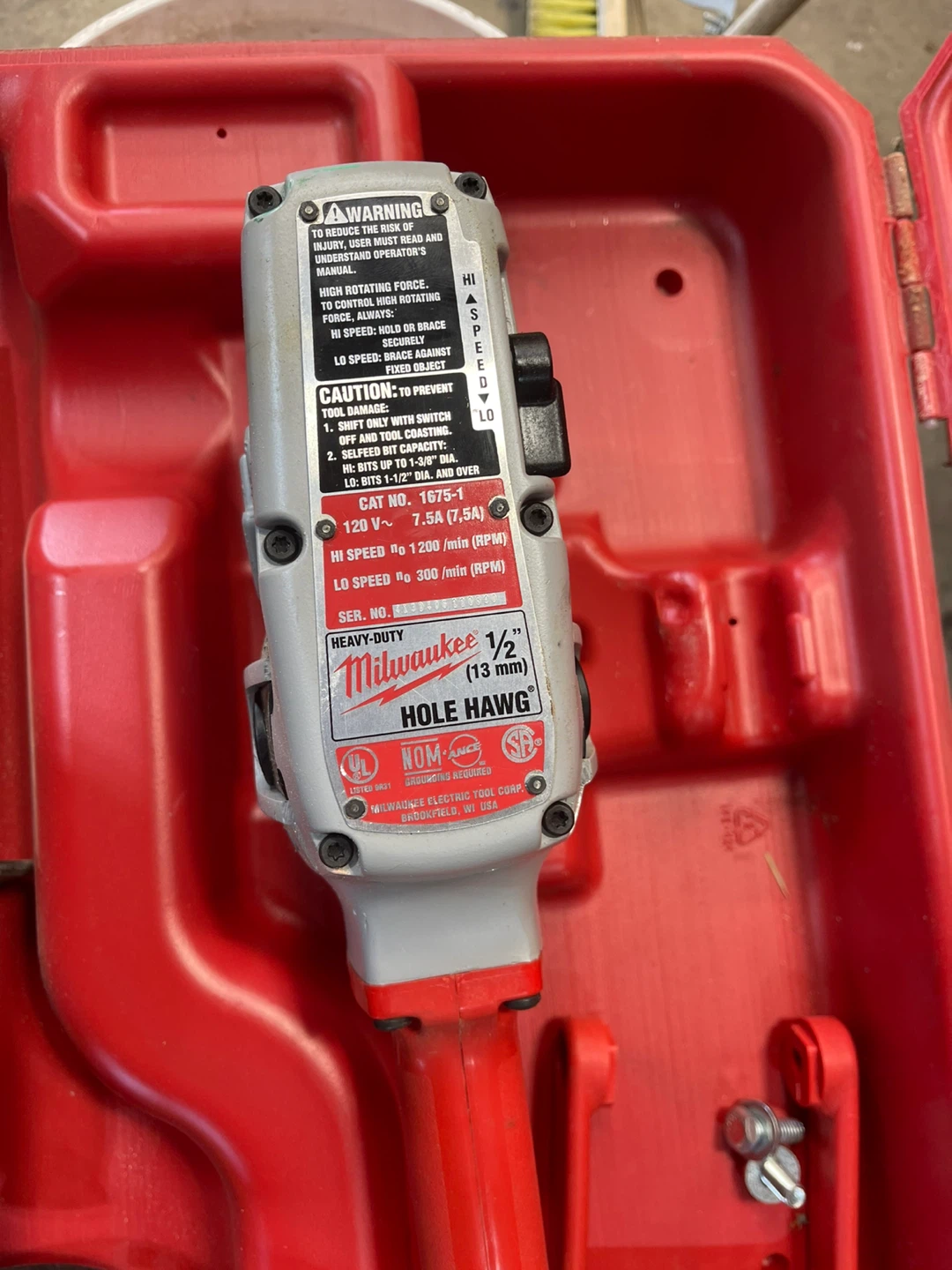 Milwaukee 1/2" Hole Hawg Drill - photo 3