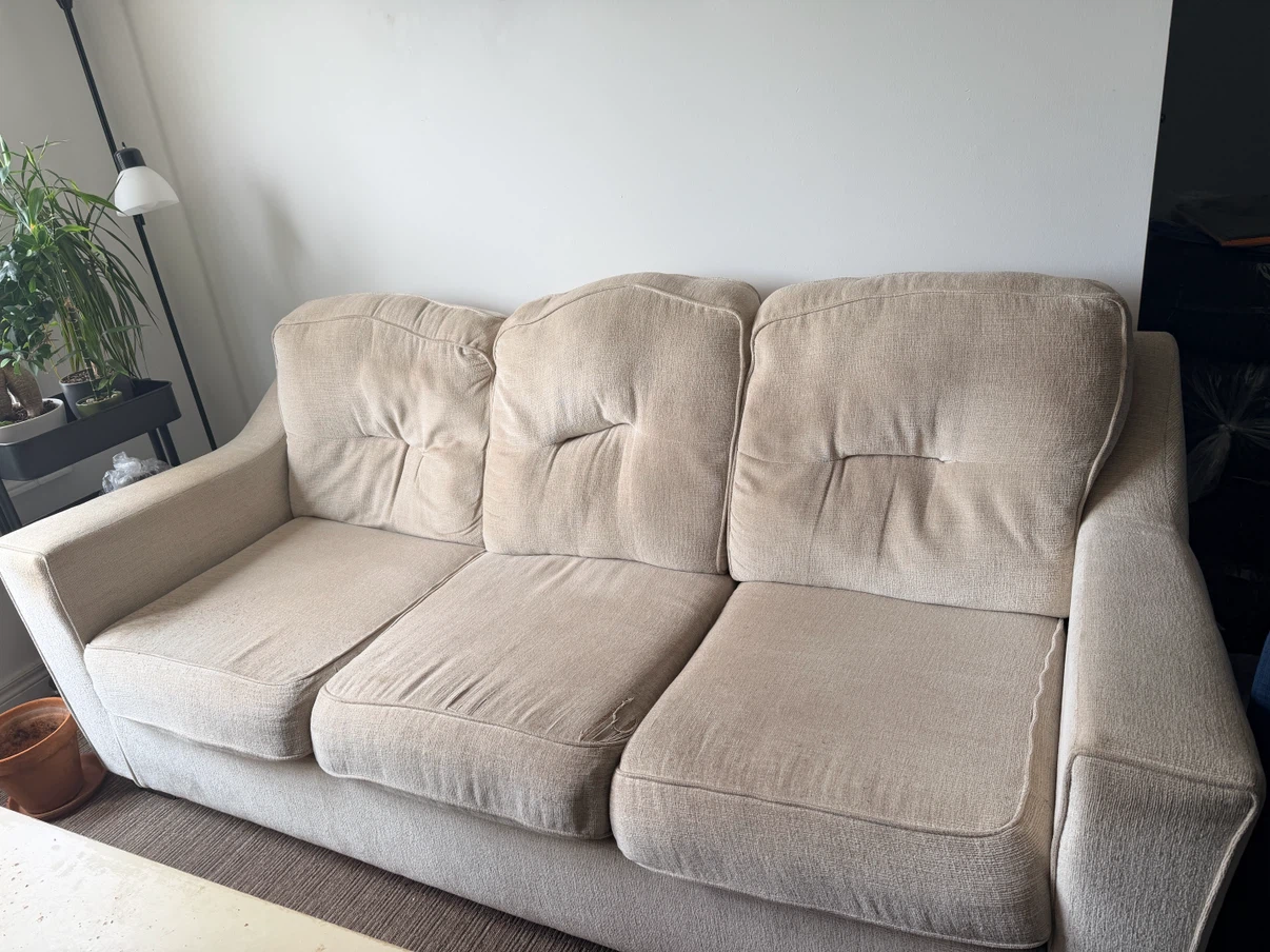 Free - Moving sale - couch, center table and office chair