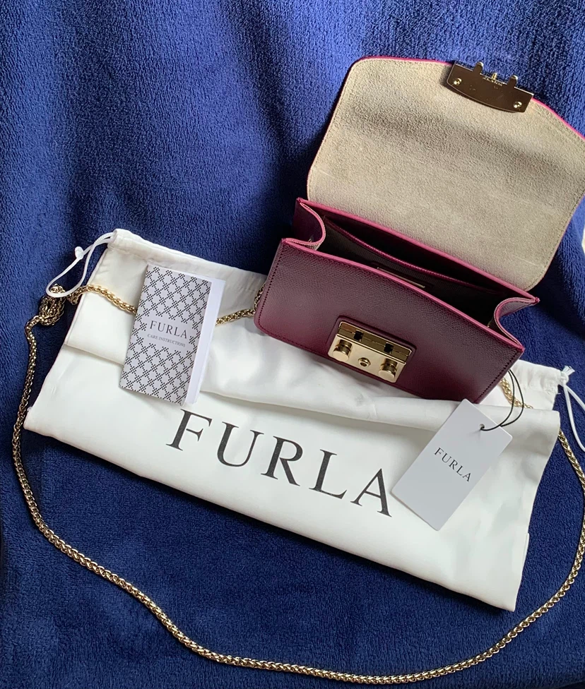 Furla Magenta / Berry Metropolis Mini Crossbody Bag 🏈 - photo 4