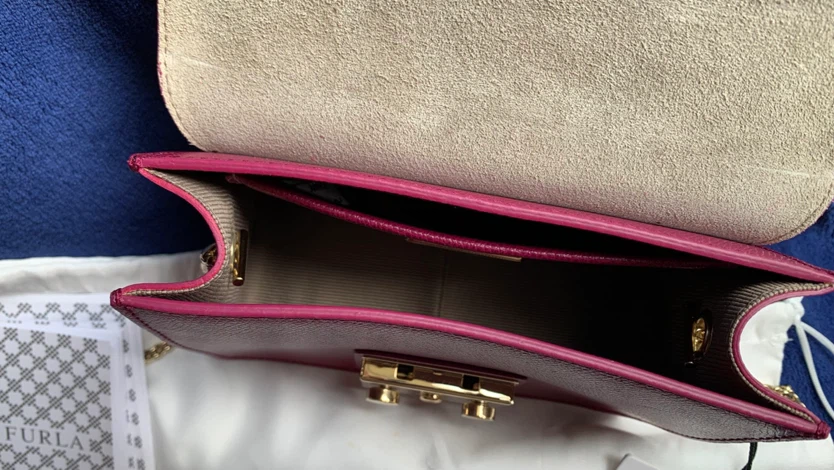 Furla Magenta / Berry Metropolis Mini Crossbody Bag 🏈 - photo 5