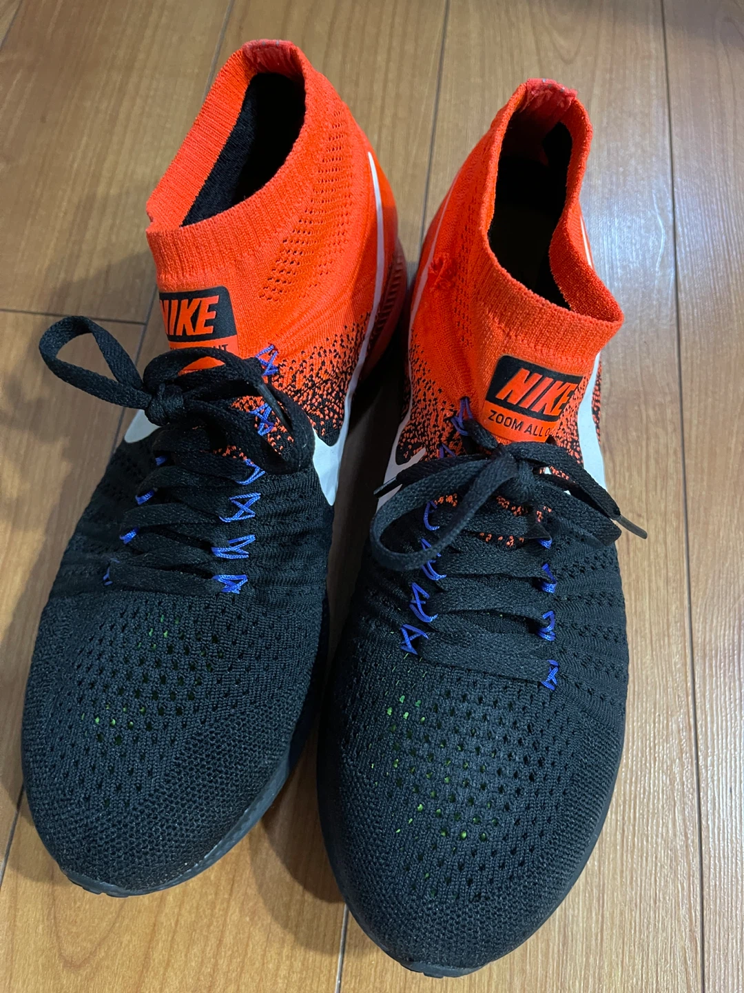 Nike Zoom All Out Flyknit Shoes Orange/Black