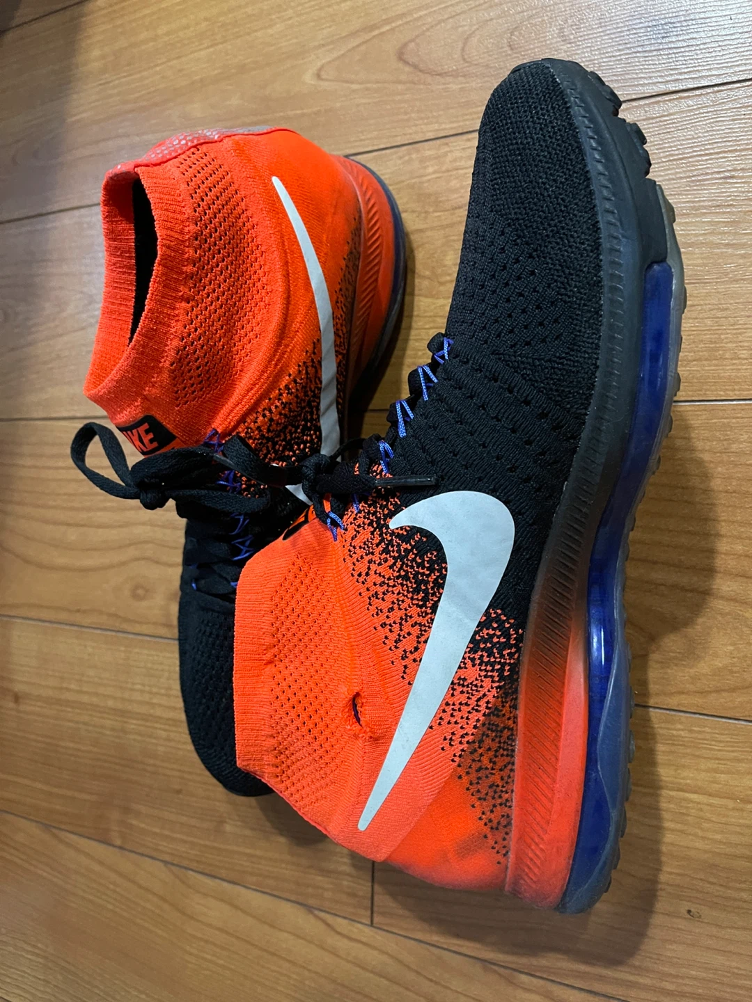 Nike Zoom All Out Flyknit Shoes Orange/Black - photo 2
