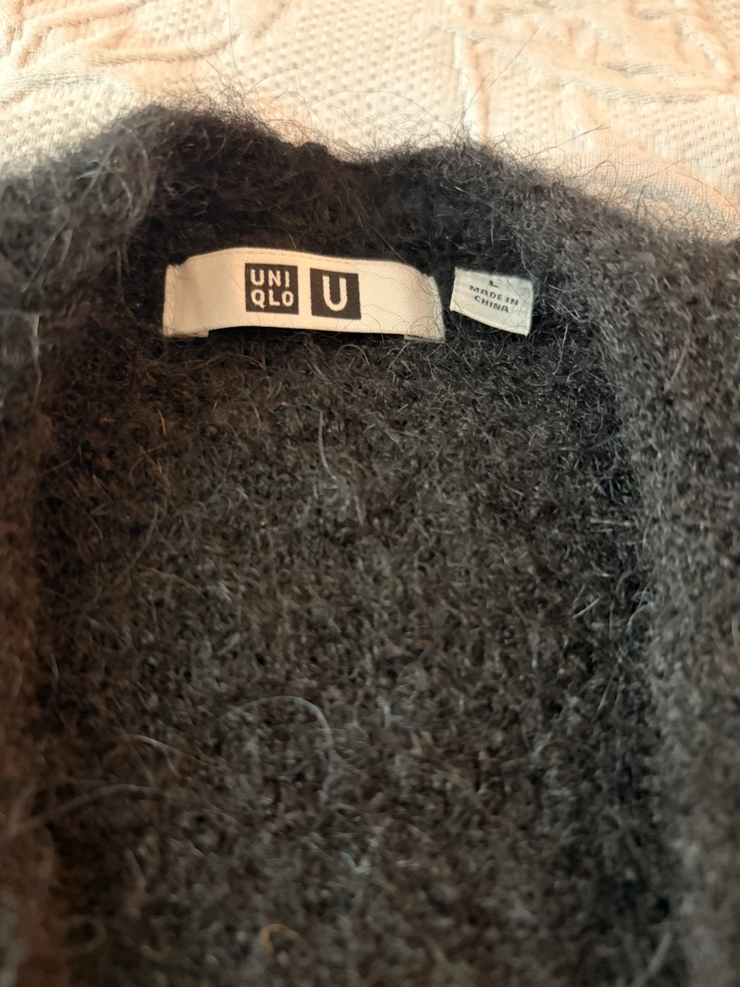 Uniqlo U Black Wool-Blend Cardigan, size Large - photo 3