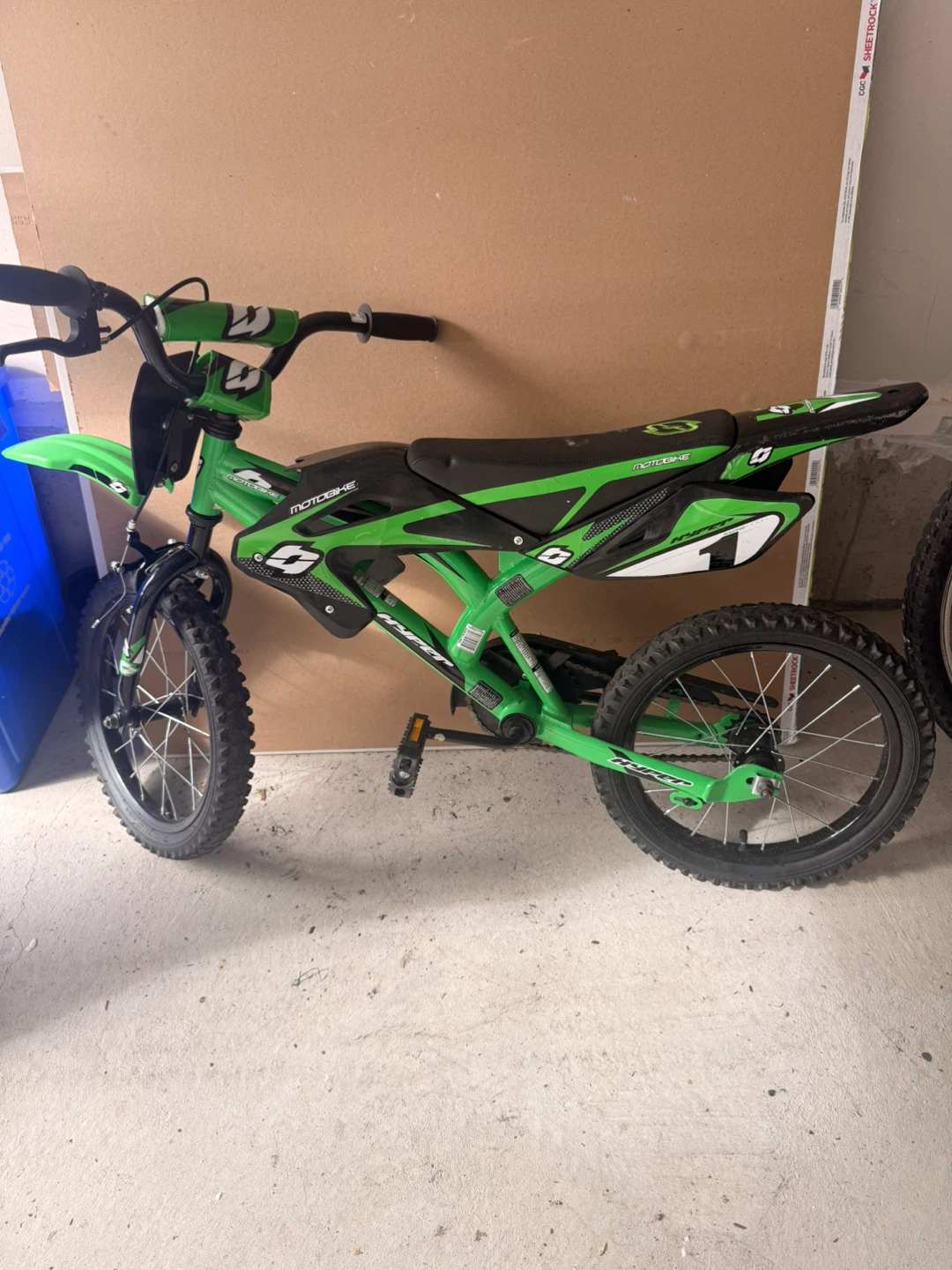 Hyper Motobike Green Kids Bicycle