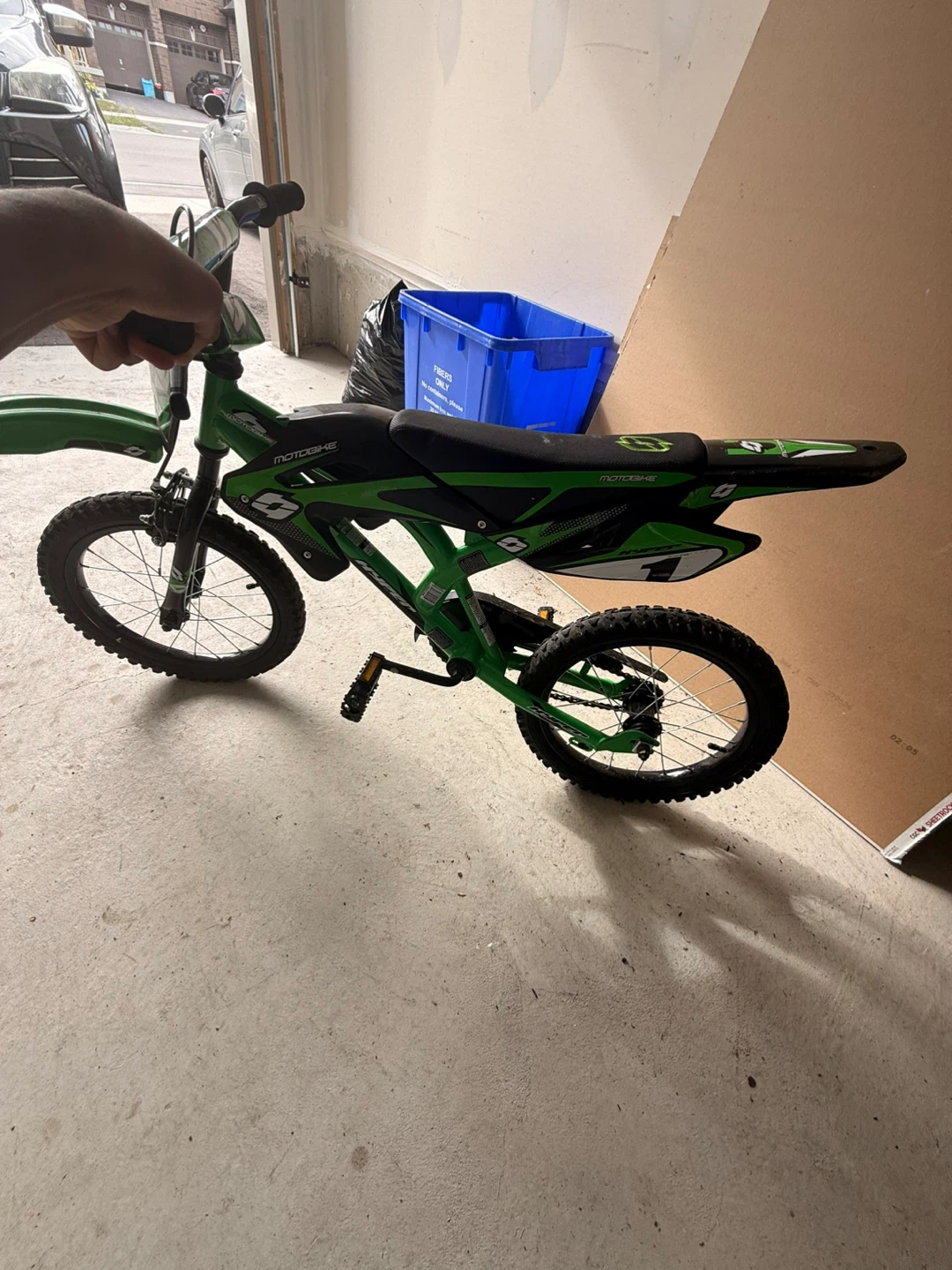 Hyper Motobike Green Kids Bicycle - photo 4