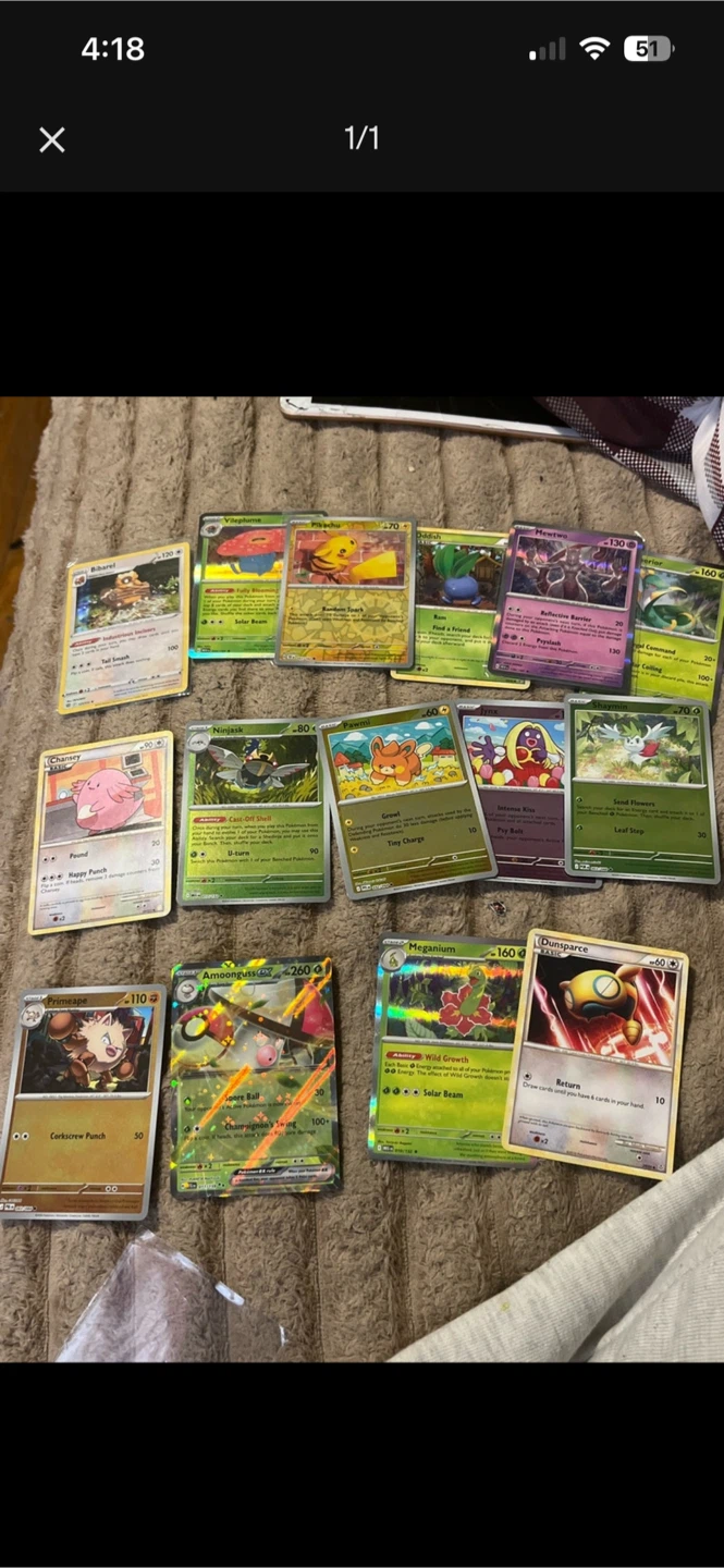 Some of my real Pokemon cards small hits