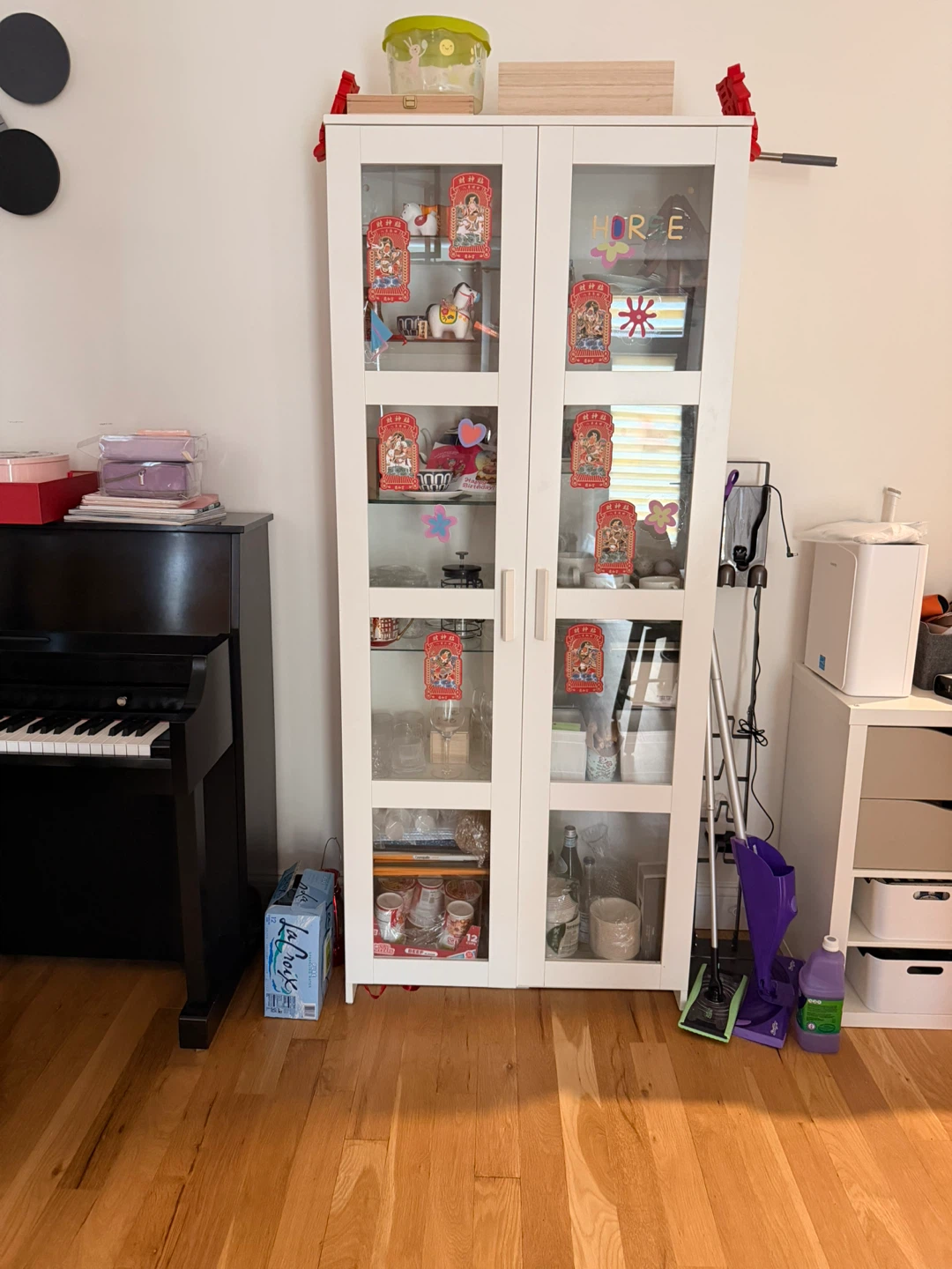 IKEA Brimnes Glass-Door Cabinet in White - photo 3