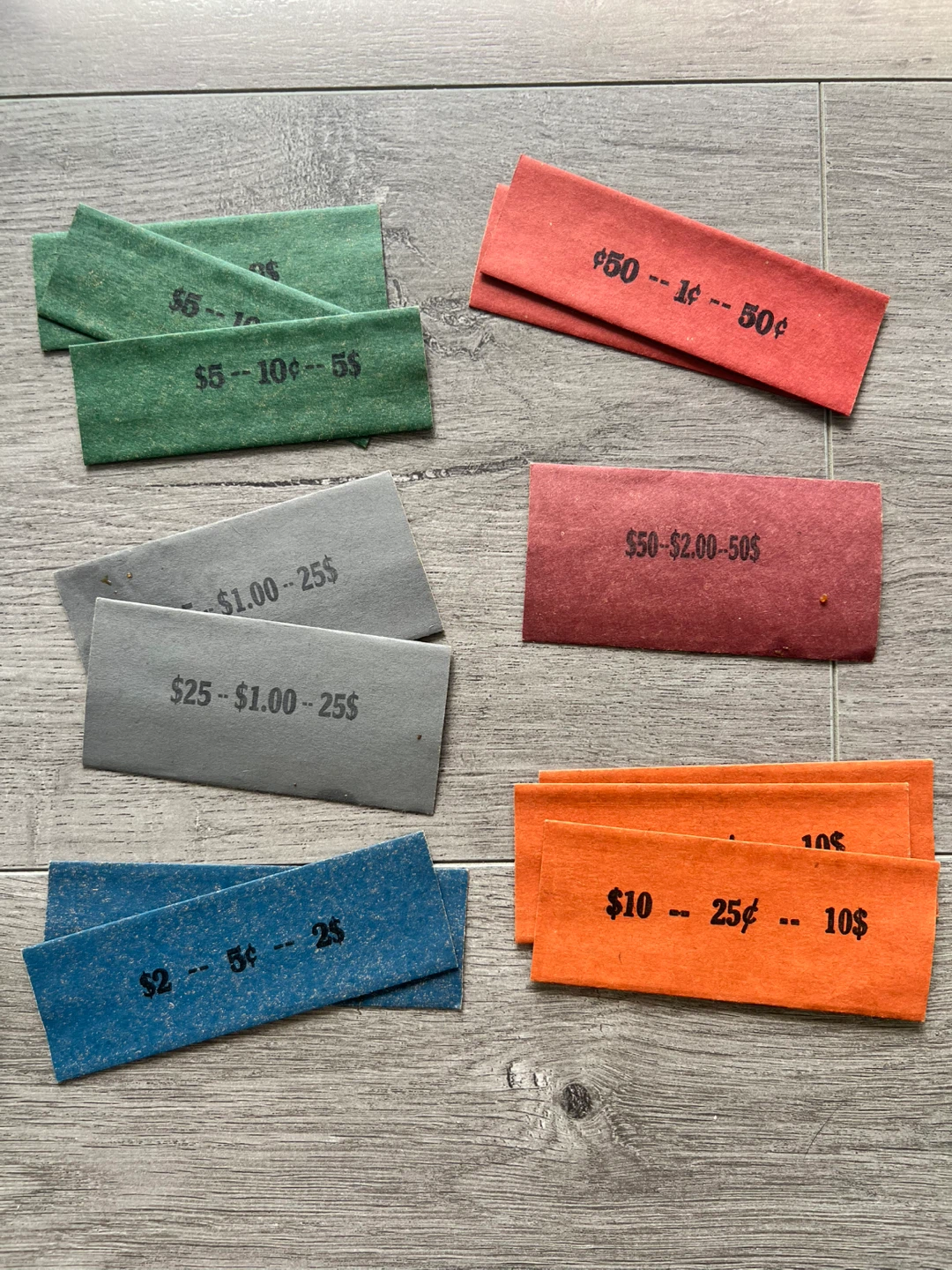 Assorted Coin Wrappers 🏈