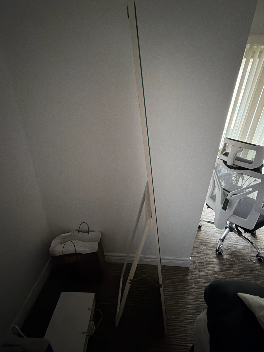 Moving Sale - White Floor Standing Full-Length Mirror - photo 2