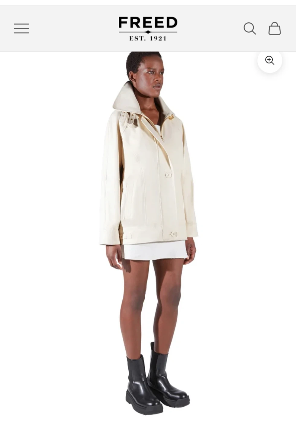 Freed Leather Jacket Champagne - photo 2
