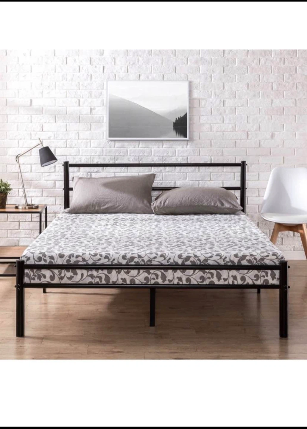 Metal king Size Bed Frame - photo 3