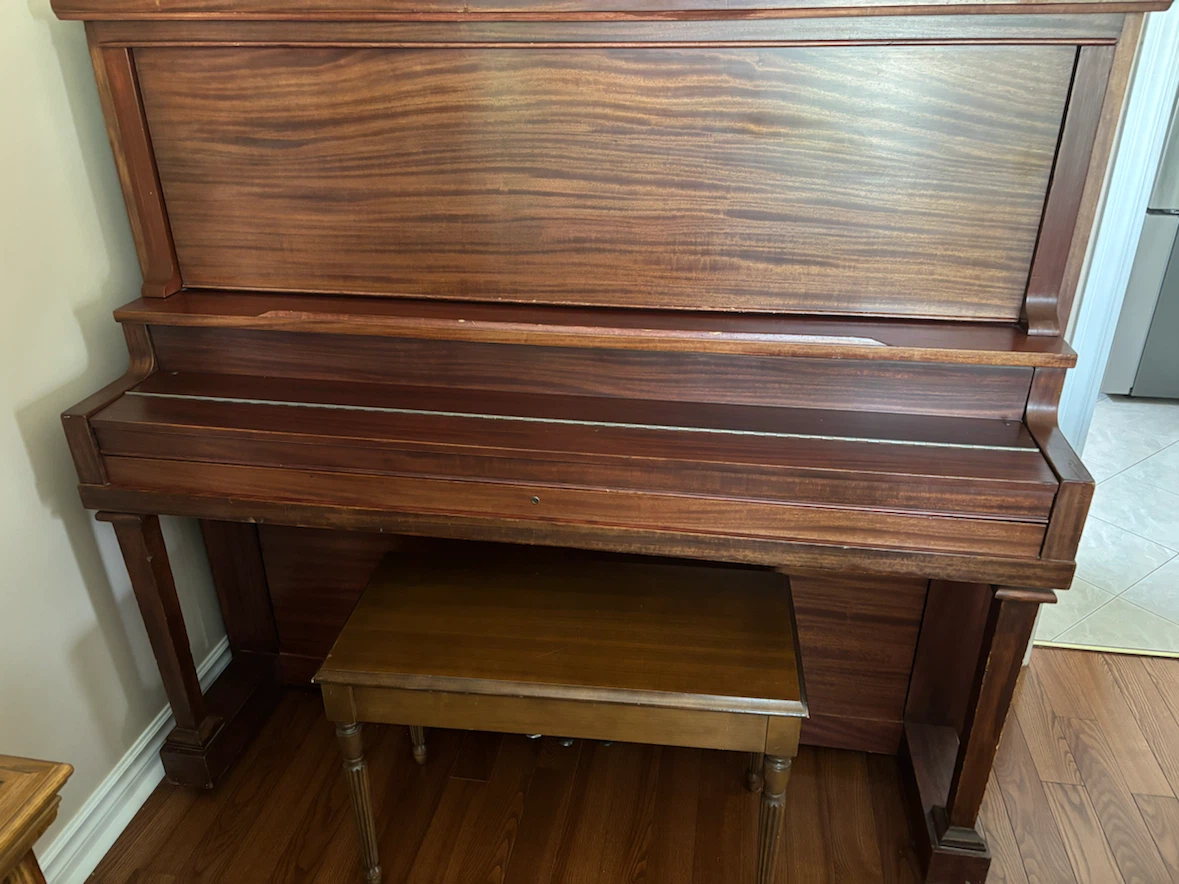 Upright Piano with Matching Bench - photo 2