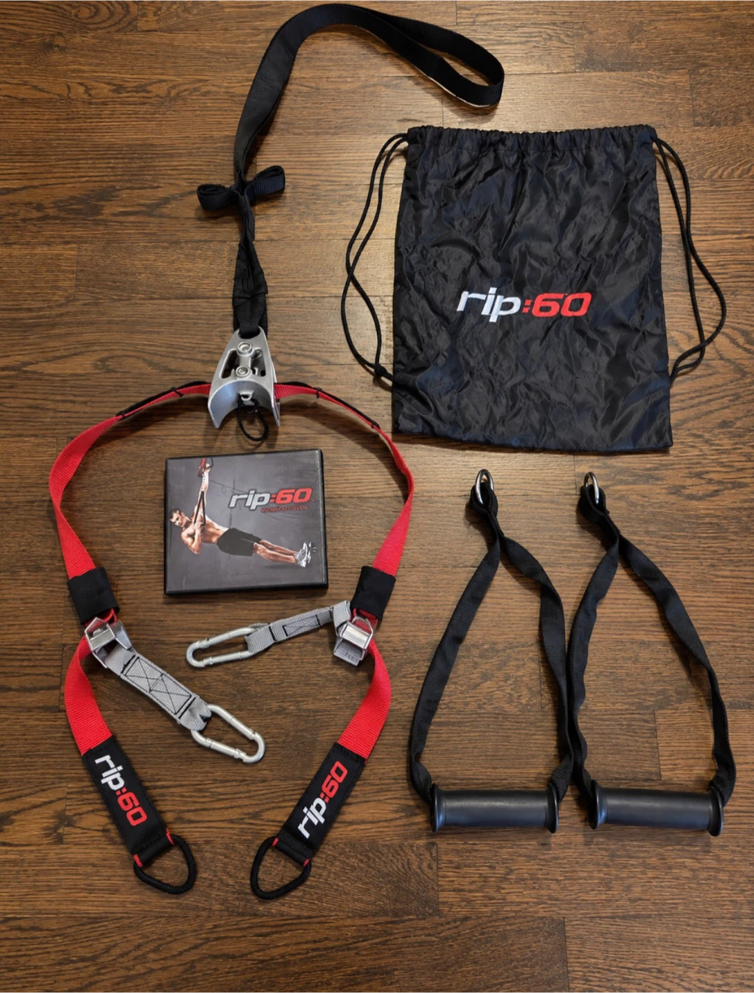 RIP:60 Suspension Trainer Workout System + DVDs & Carry Bag