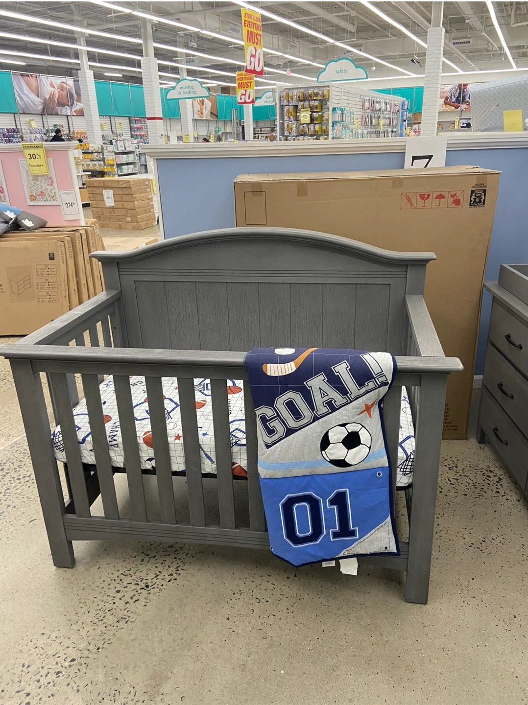 Soho Baby Chandler 4-in-1 Convertible Crib - Graphite Gray