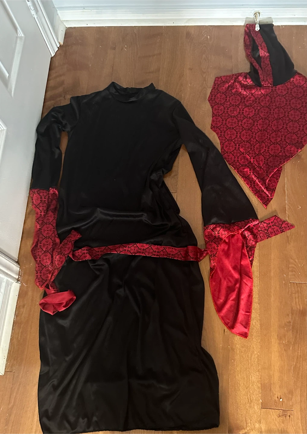 Black and Red Costume Set