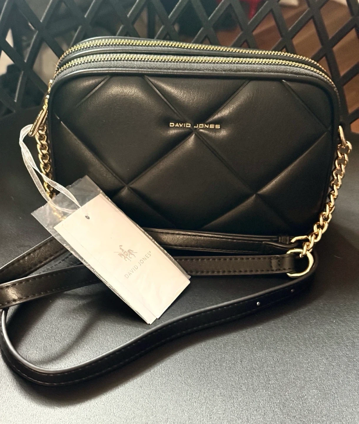 Brand new with tags David Jones Quilted Crossbody Bag 🏈